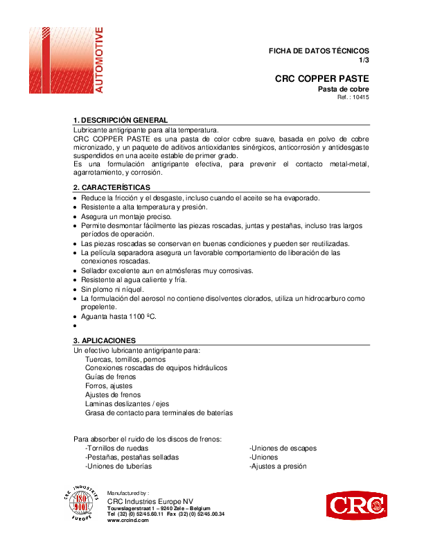 CRC10690-AB CRC1030146